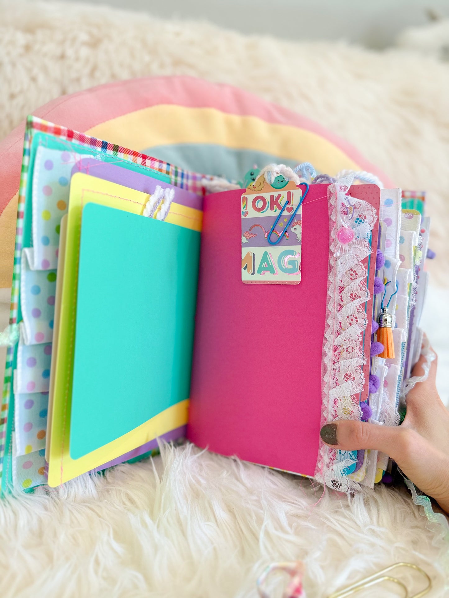 BeanTown Buddies® Rainbowy Junk Journal