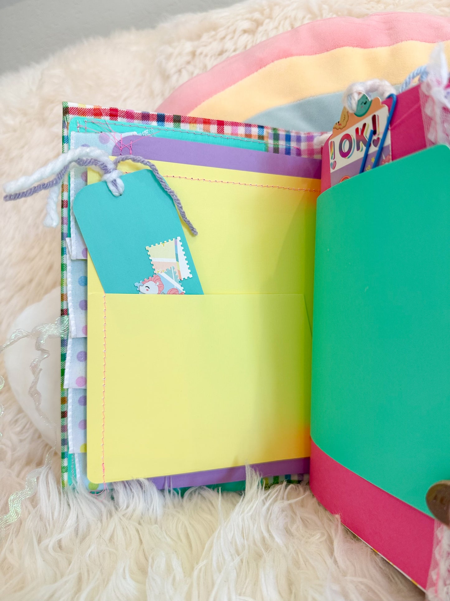BeanTown Buddies® Rainbowy Junk Journal