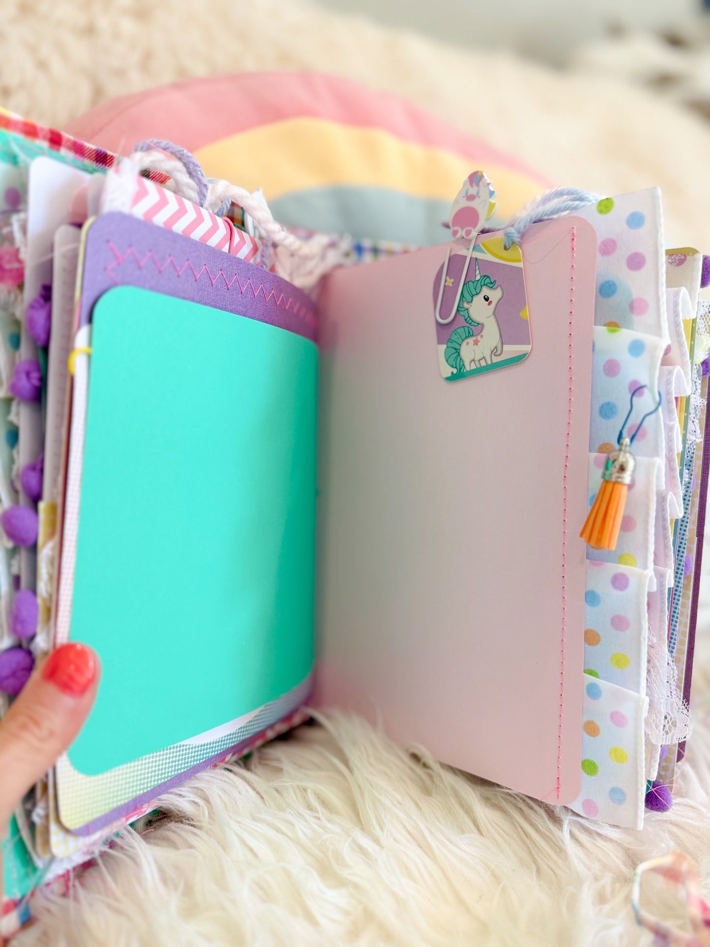 BeanTown Buddies® Rainbowy Junk Journal