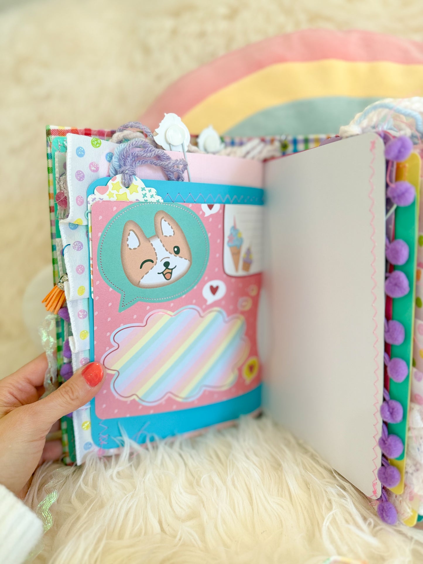 BeanTown Buddies® Rainbowy Junk Journal