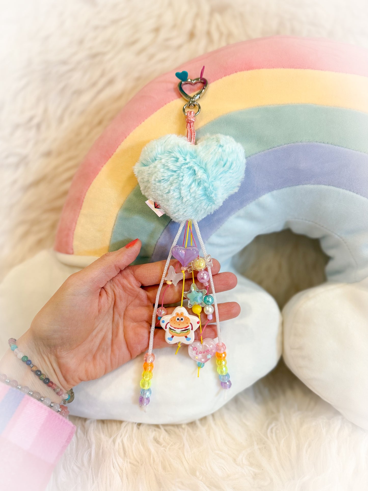 BeanTown Buddies®️ Heart Dangle Bag Charm Reserved for Jennifer