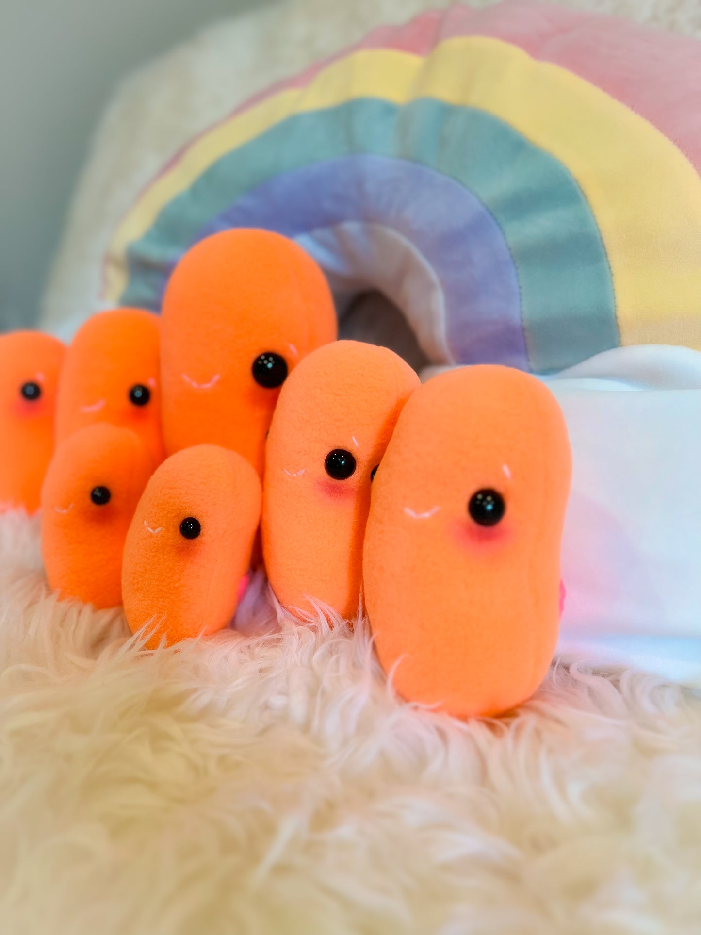 BeanTown Buddies® Neon Orange Jelli Bean Plush