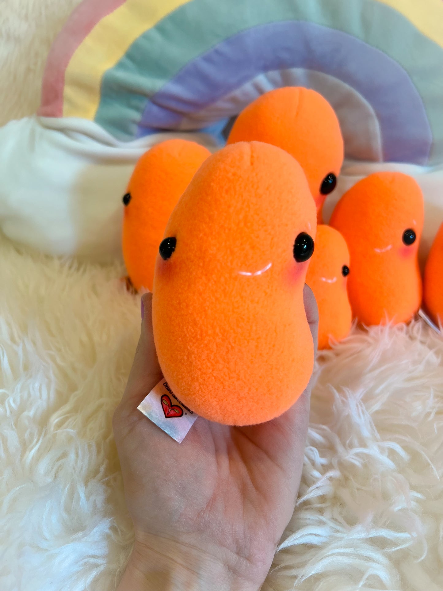 BeanTown Buddies® Neon Orange Jelli Bean Plush