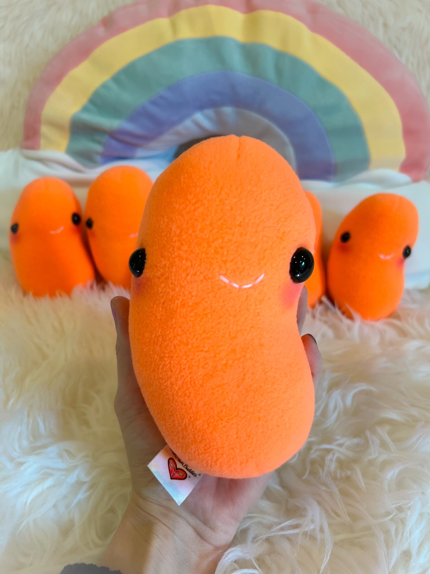 BeanTown Buddies® Neon Orange Jelli Bean Plush