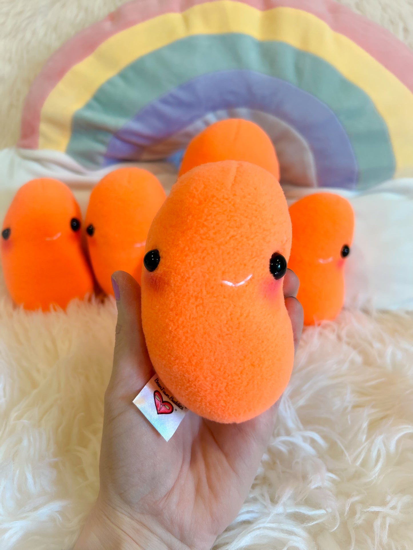 BeanTown Buddies® Neon Orange Jelli Bean Plush