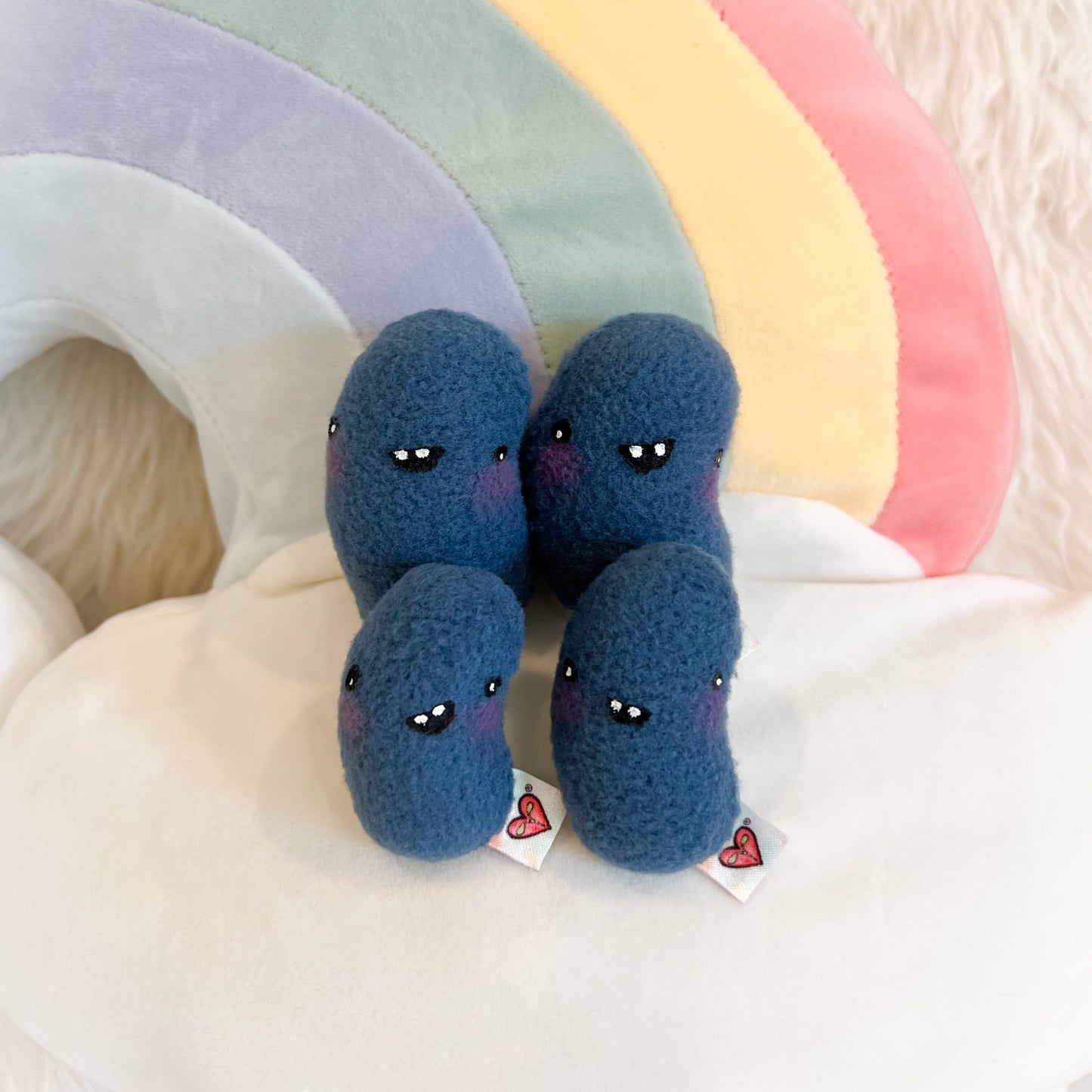 BeanTown Buddies® Navy Pocket Jelli Bean Plushies