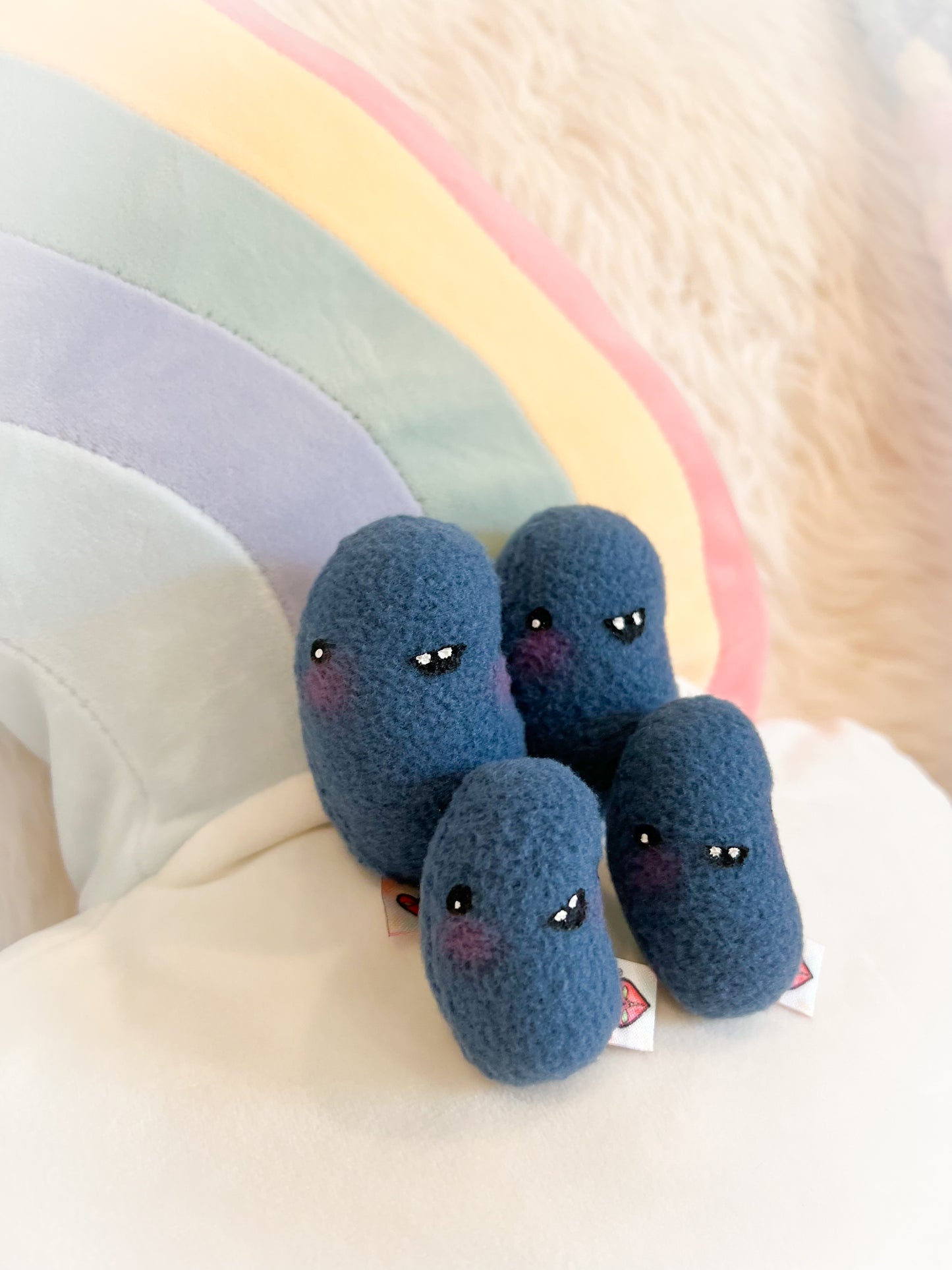 BeanTown Buddies® Navy Pocket Jelli Bean Plushies