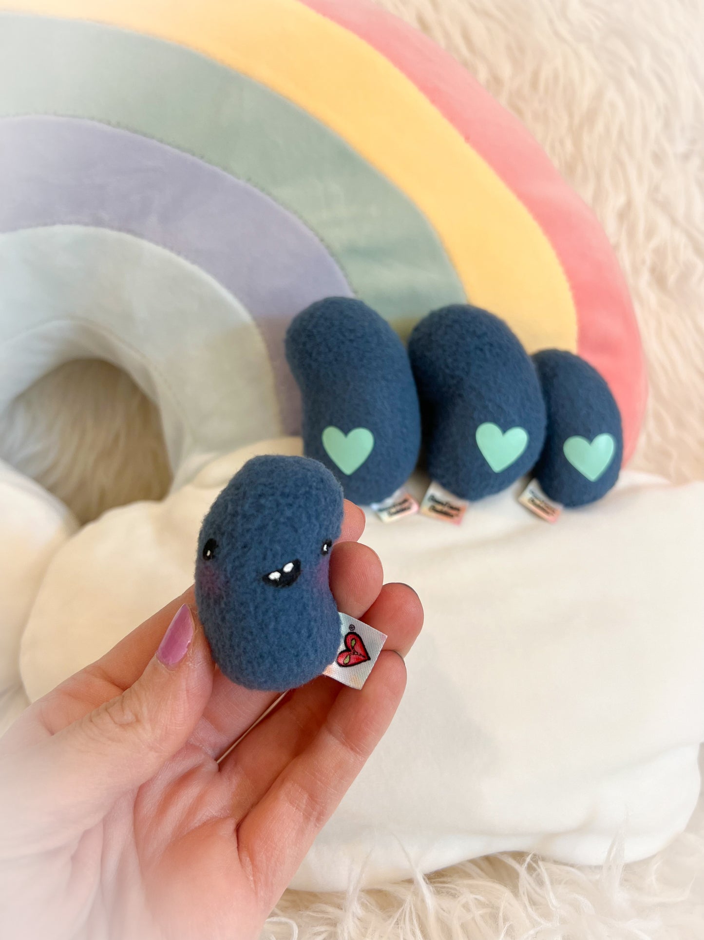 BeanTown Buddies® Navy Pocket Jelli Bean Plushies