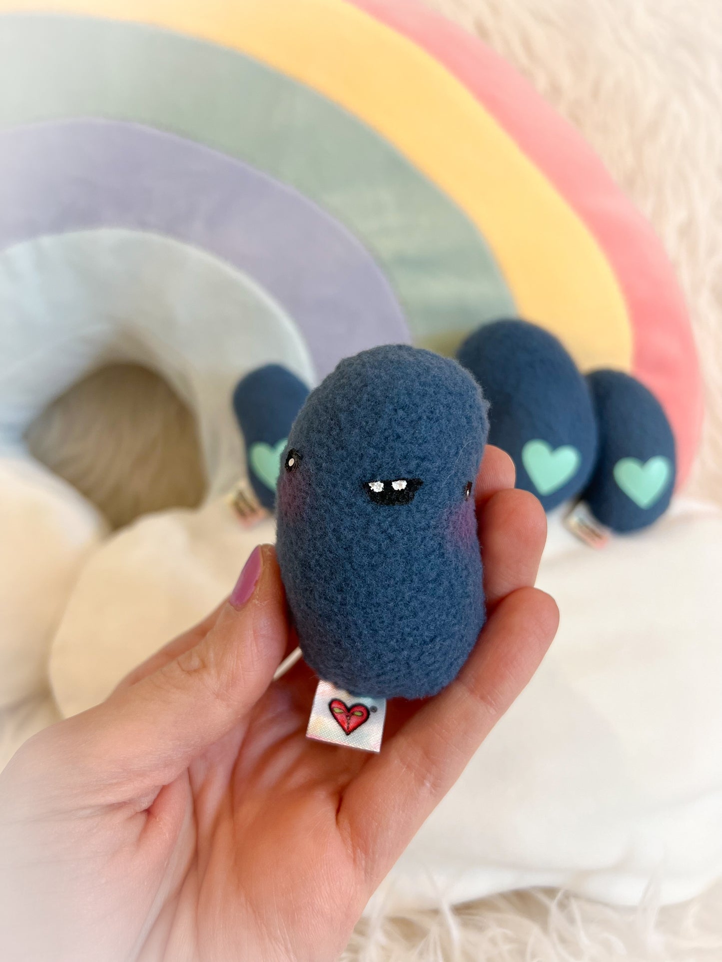 BeanTown Buddies® Navy Pocket Jelli Bean Plushies