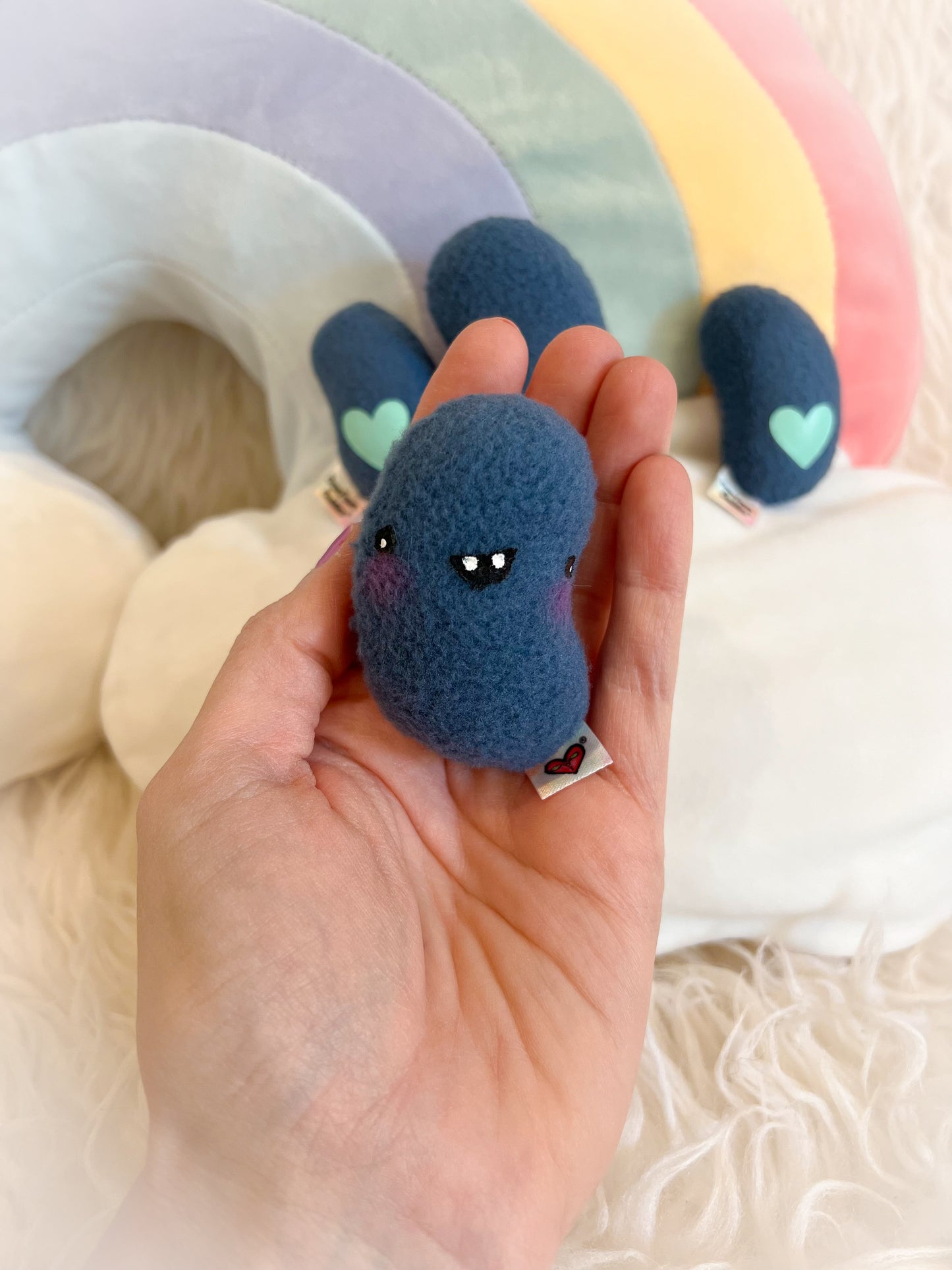 BeanTown Buddies® Navy Pocket Jelli Bean Plushies