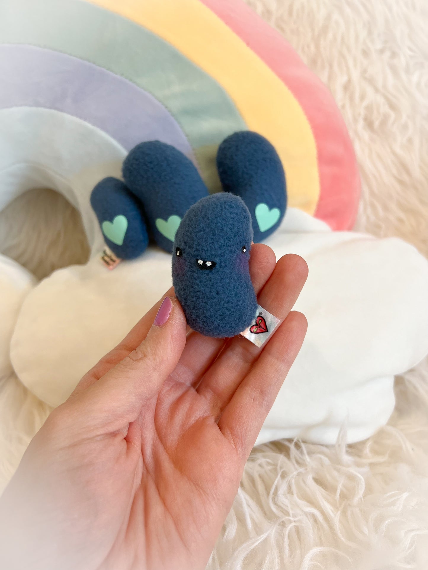 BeanTown Buddies® Navy Pocket Jelli Bean Plushies