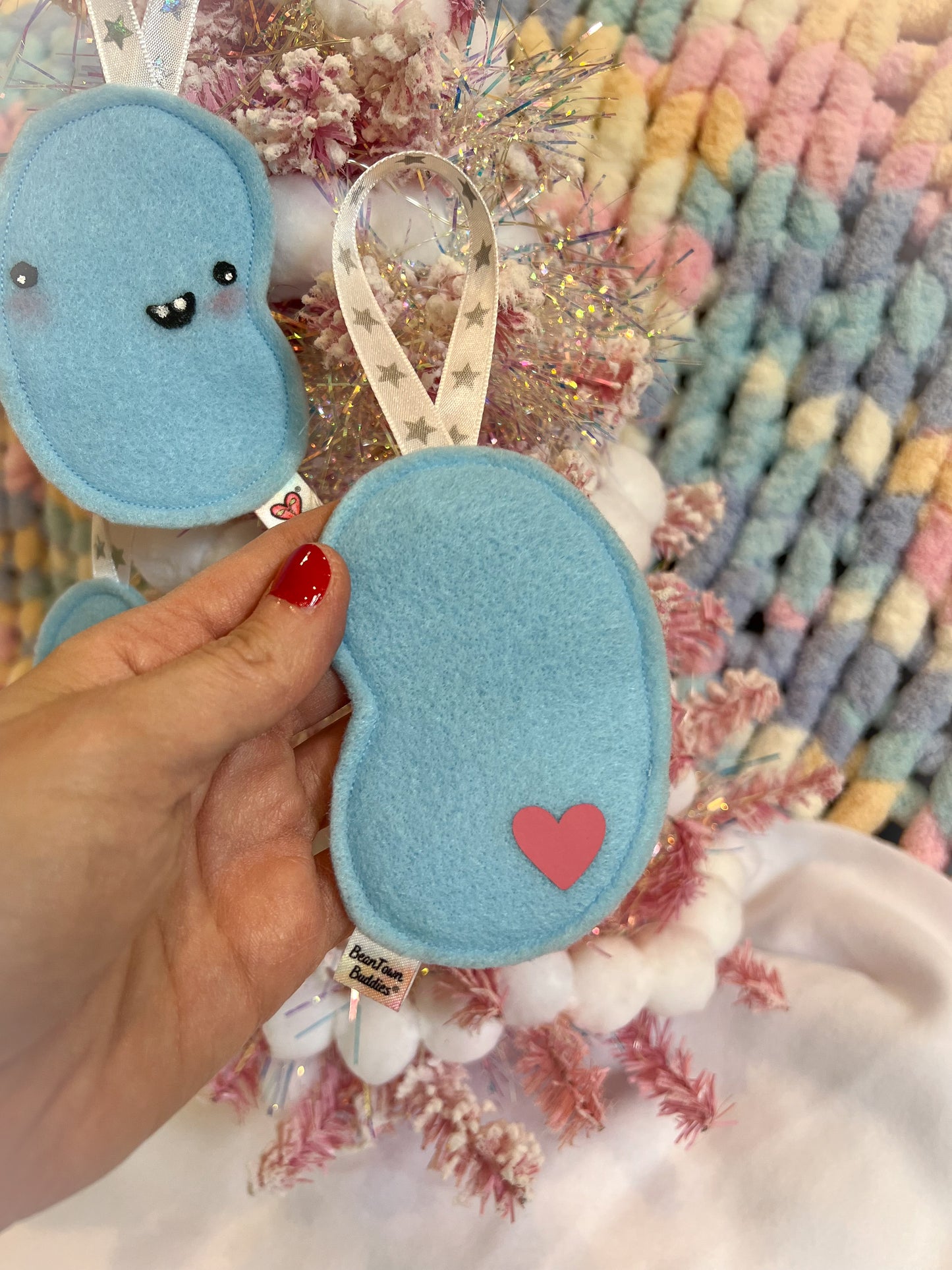 BeanTown Buddies® Baby Blue Jelly Bean Ornament