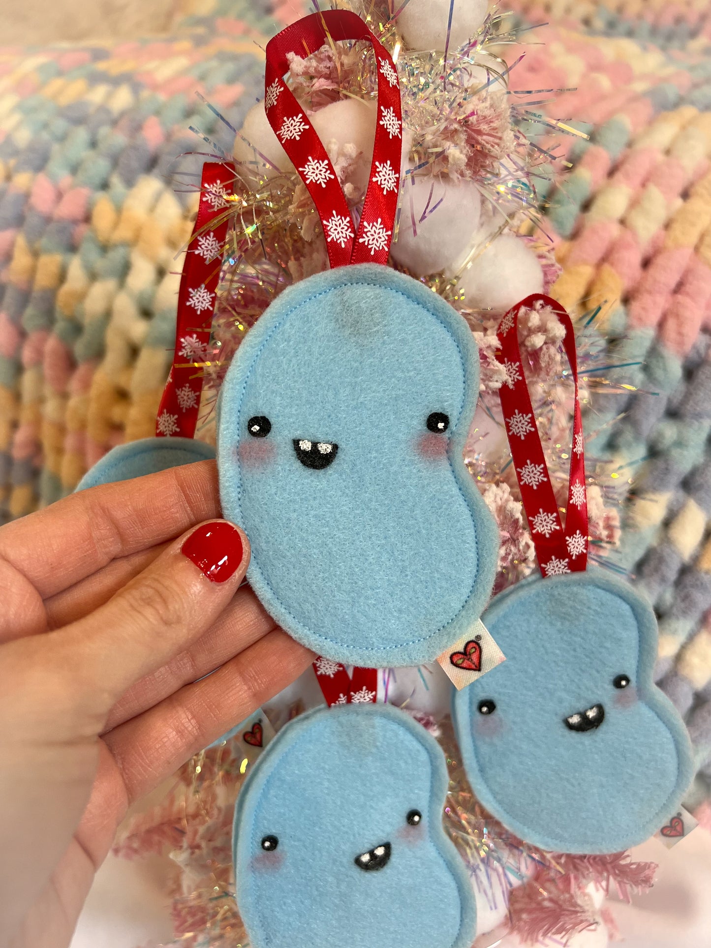 BeanTown Buddies® Baby Blue Jelly Ornament