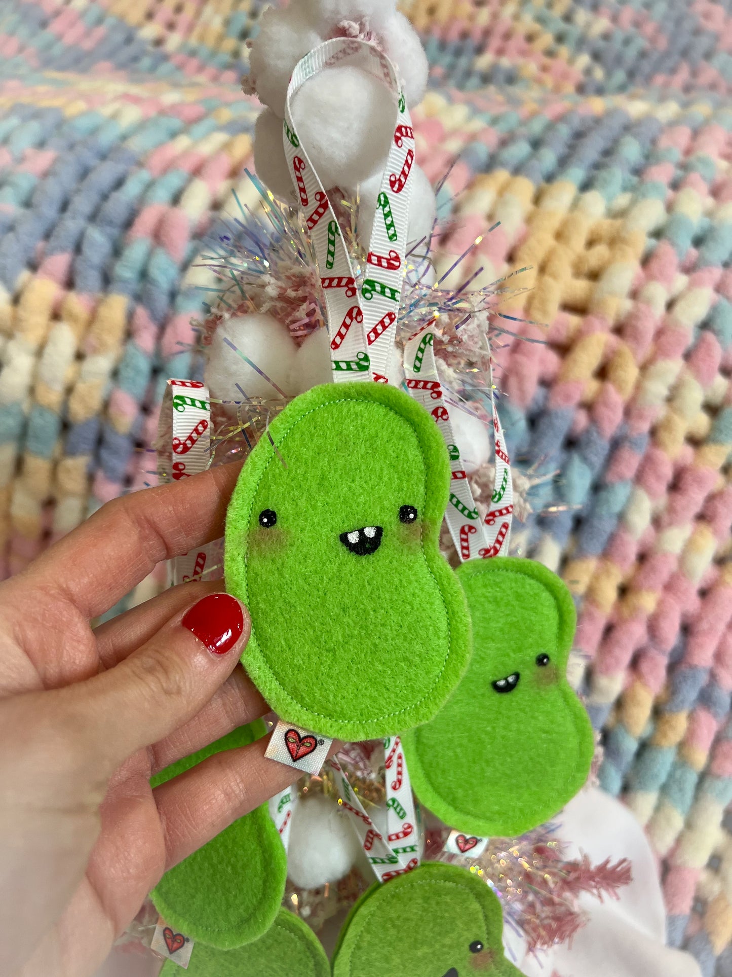 BeanTown Buddies® Lime Green Jelly Bean Ornament