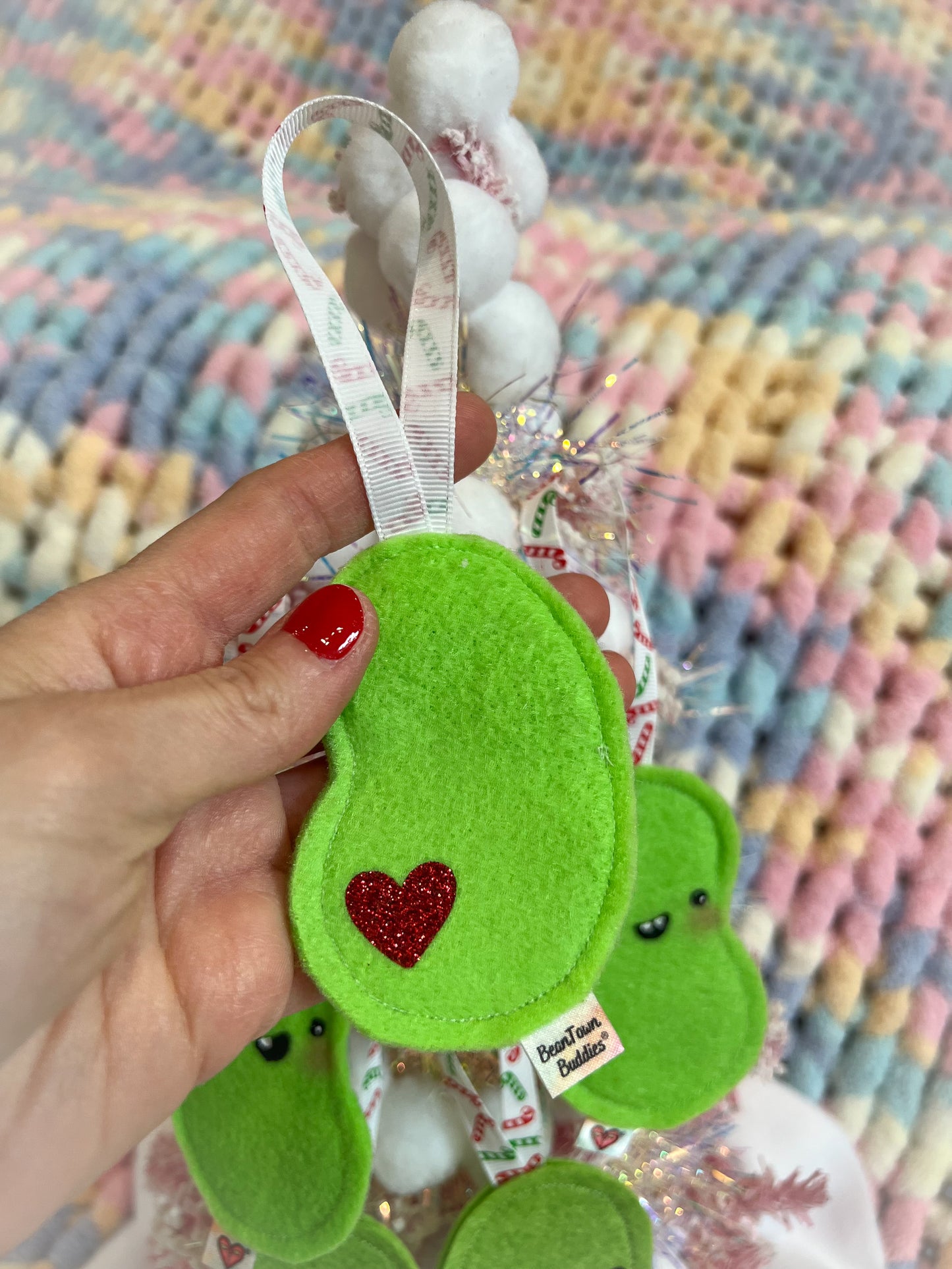 BeanTown Buddies® Lime Green Jelly Bean Ornament