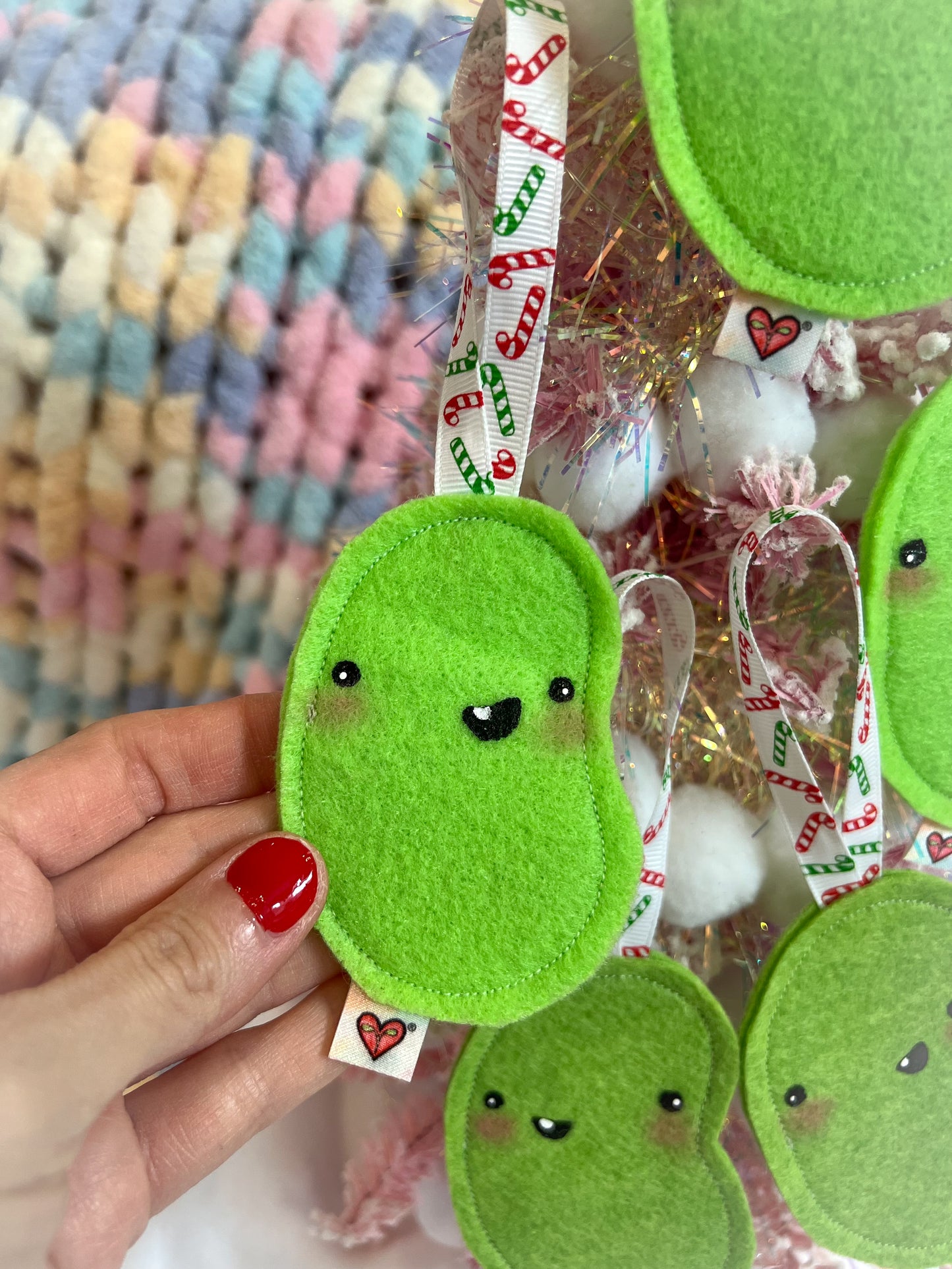 BeanTown Buddies® Lime Green Jelly Bean Ornament