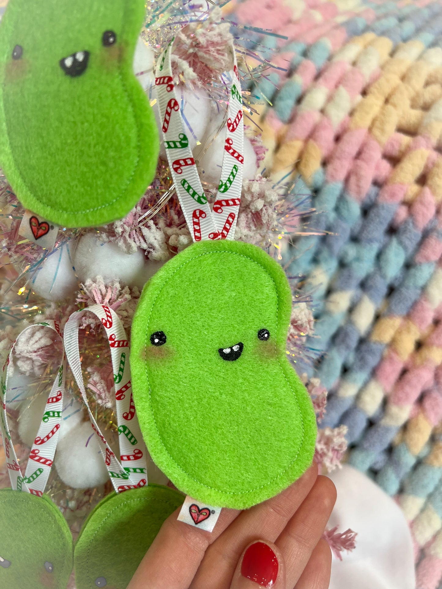 BeanTown Buddies® Lime Green Jelly Bean Ornament