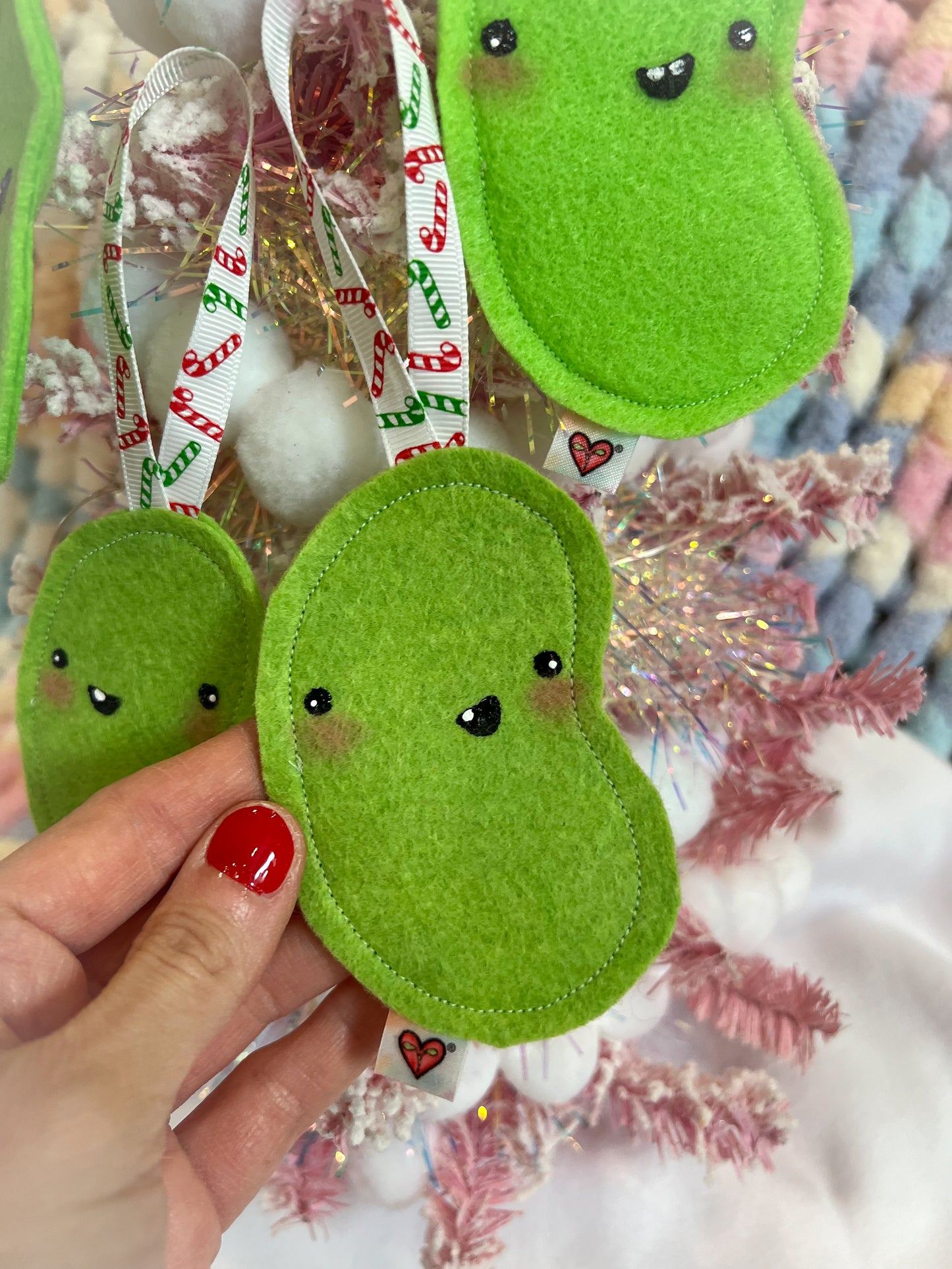 BeanTown Buddies® Lime Green Jelly Bean Ornament