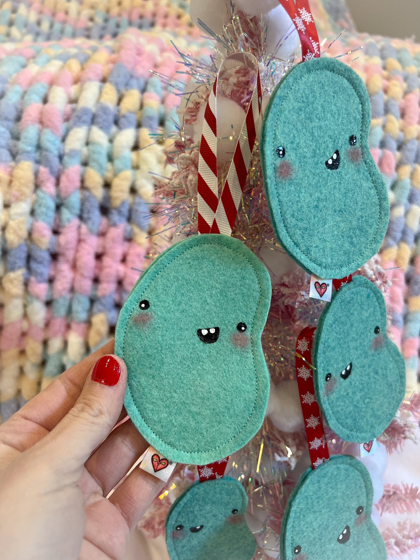 BeanTown Buddies® Teal Bean Ornament