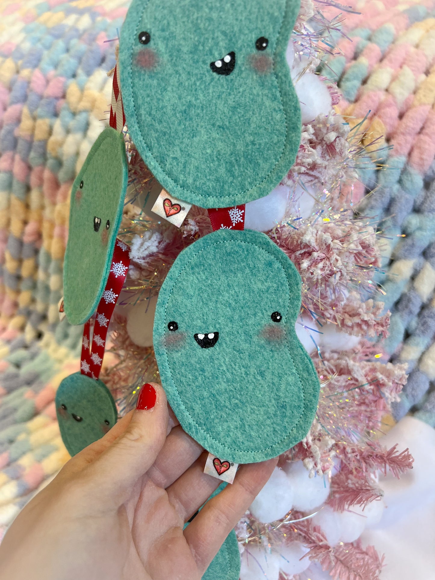 BeanTown Buddies® Teal Bean Ornament