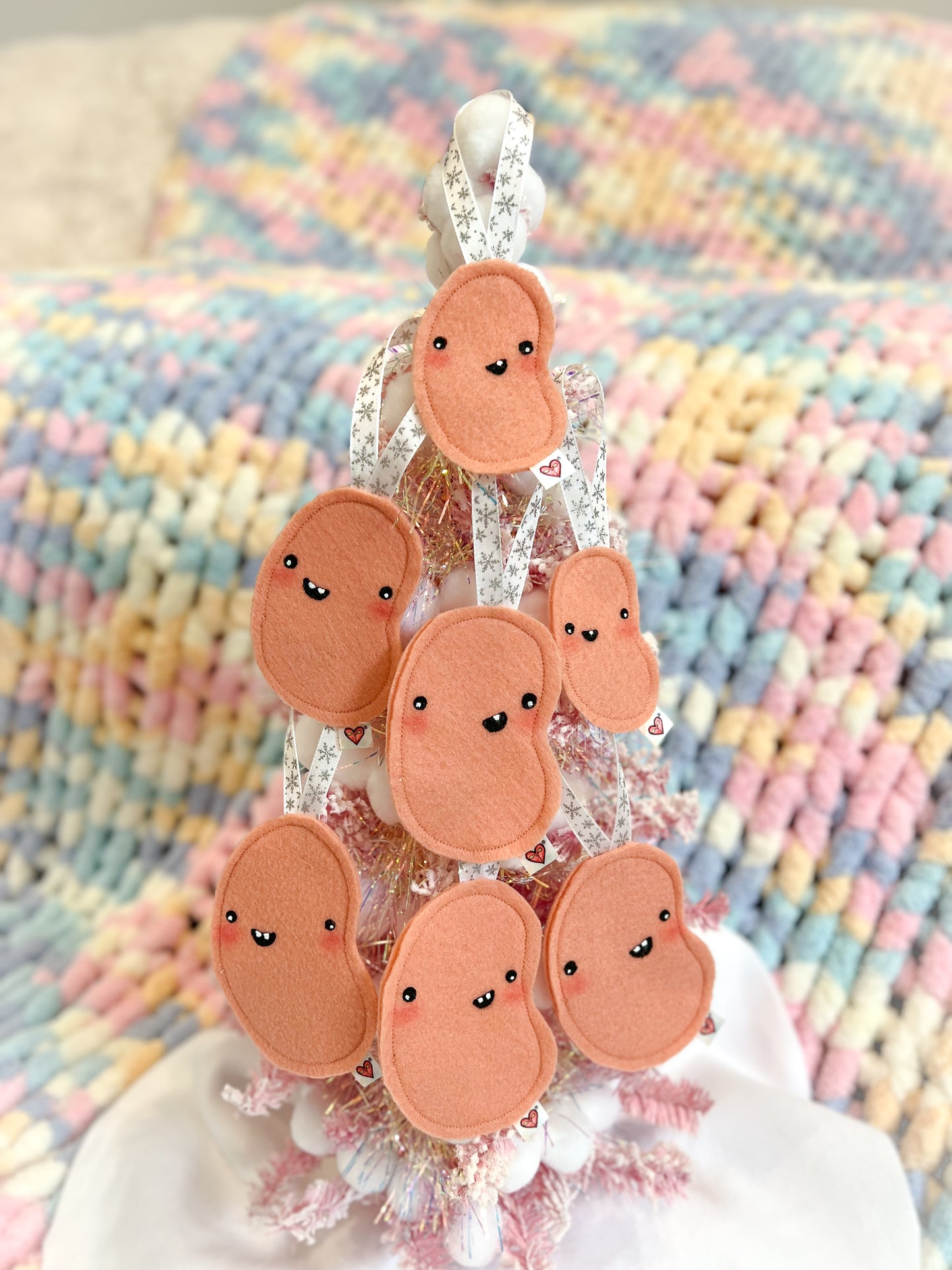 BeanTown Buddies® Peach Jelly Bean Ornament