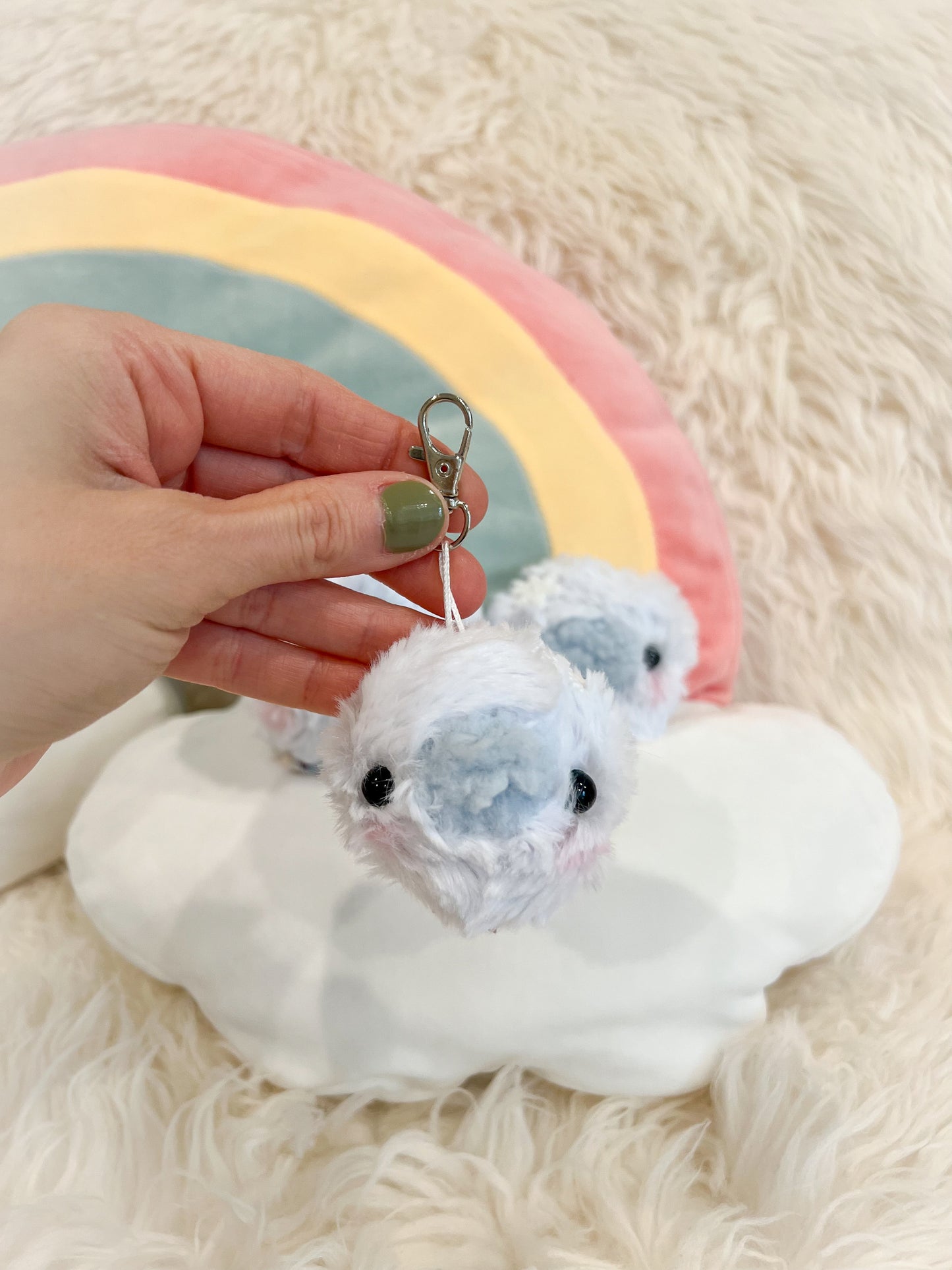 BeanTown Buddies® Snow Babi Plush Keychain