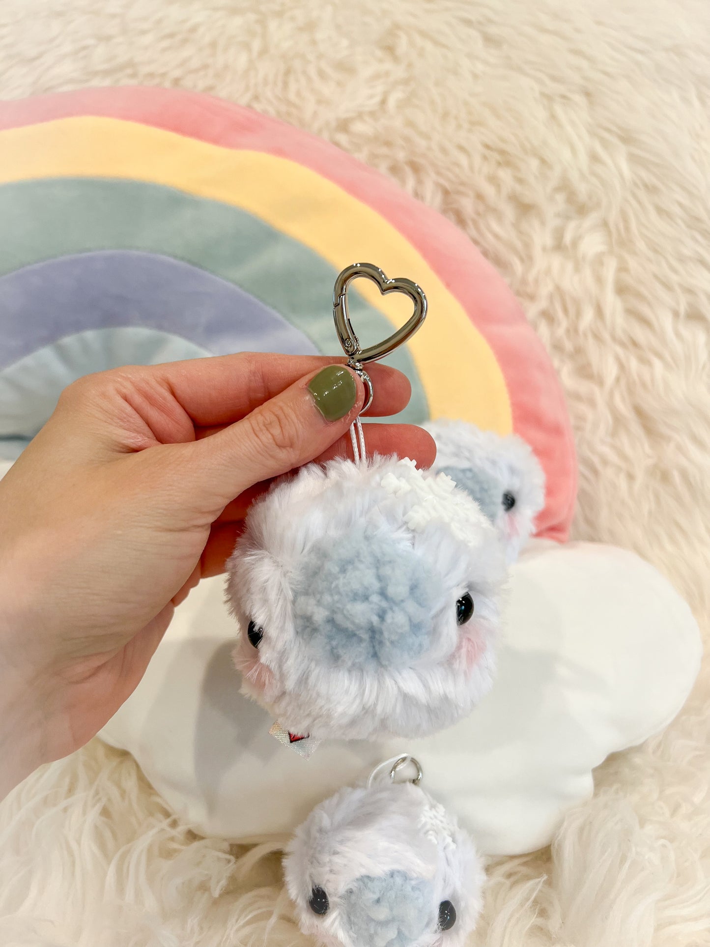 BeanTown Buddies® Snow Babi Plush Keychain