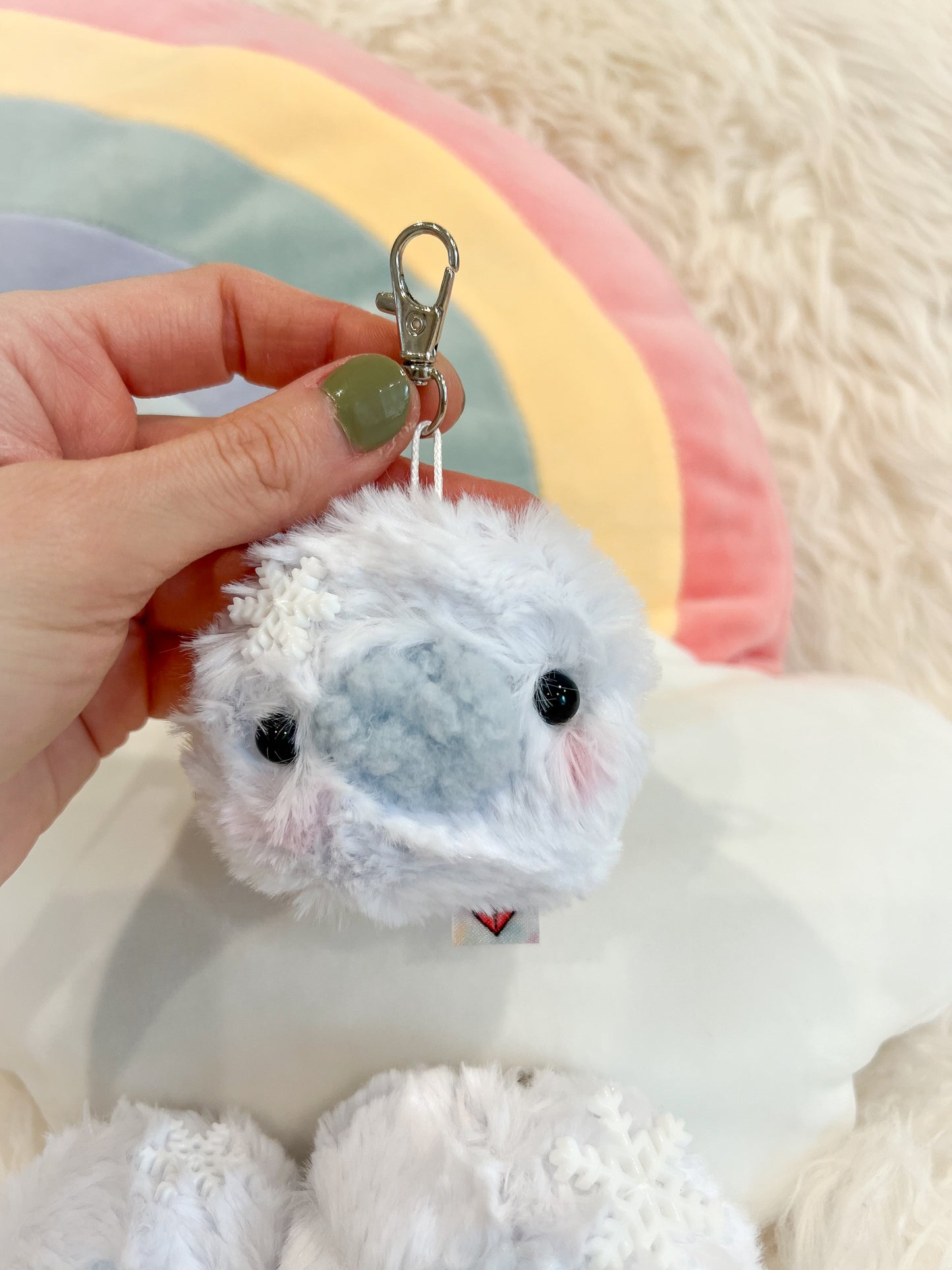 BeanTown Buddies® Snow Babi Plush Keychain