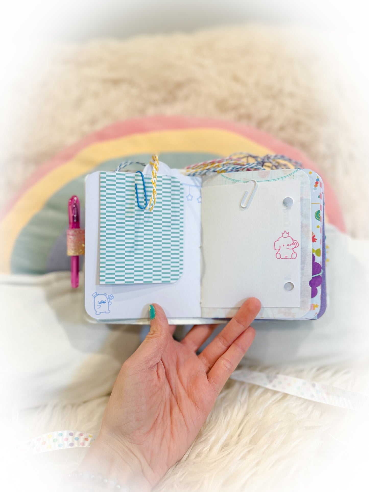 BeanTown Buddies® Cotton Candi Junk Journal Elephant/Bear