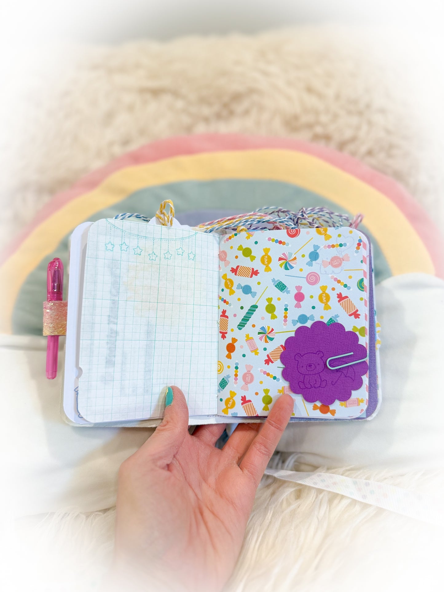 BeanTown Buddies® Cotton Candi Junk Journal Elephant/Bear