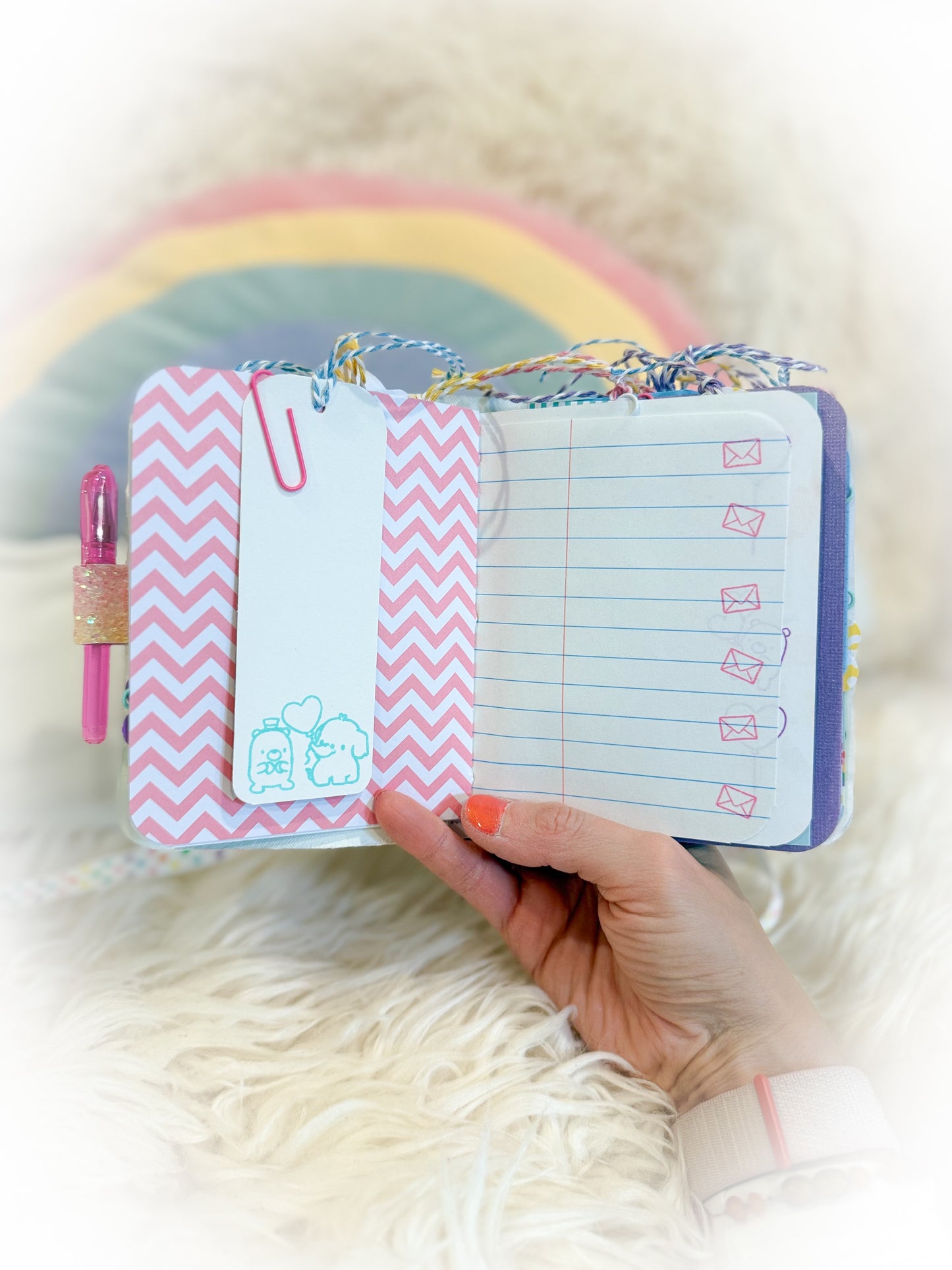 BeanTown Buddies® Cotton Candi Junk Journal Elephant/Bear