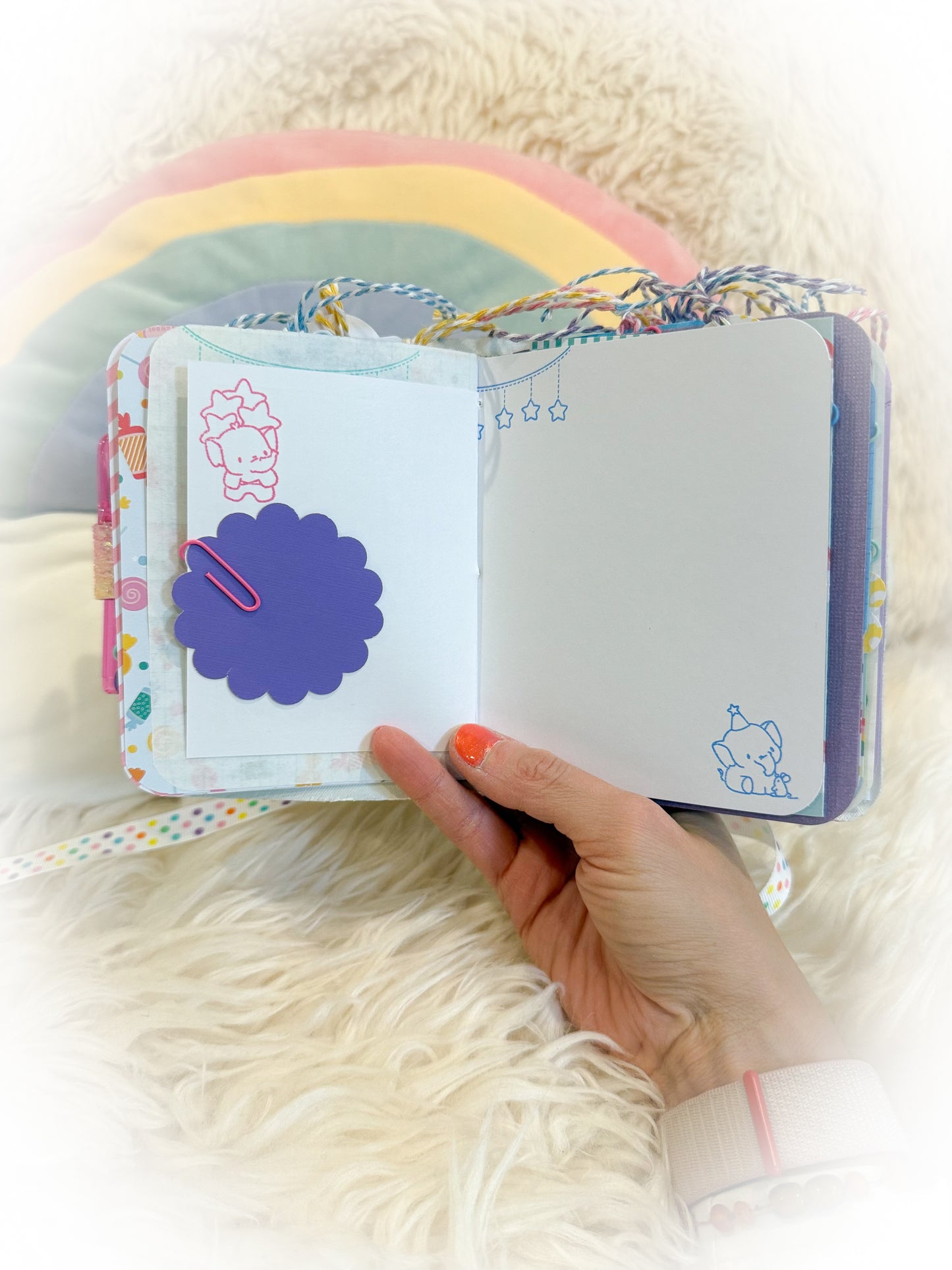BeanTown Buddies® Cotton Candi Junk Journal Elephant/Bear