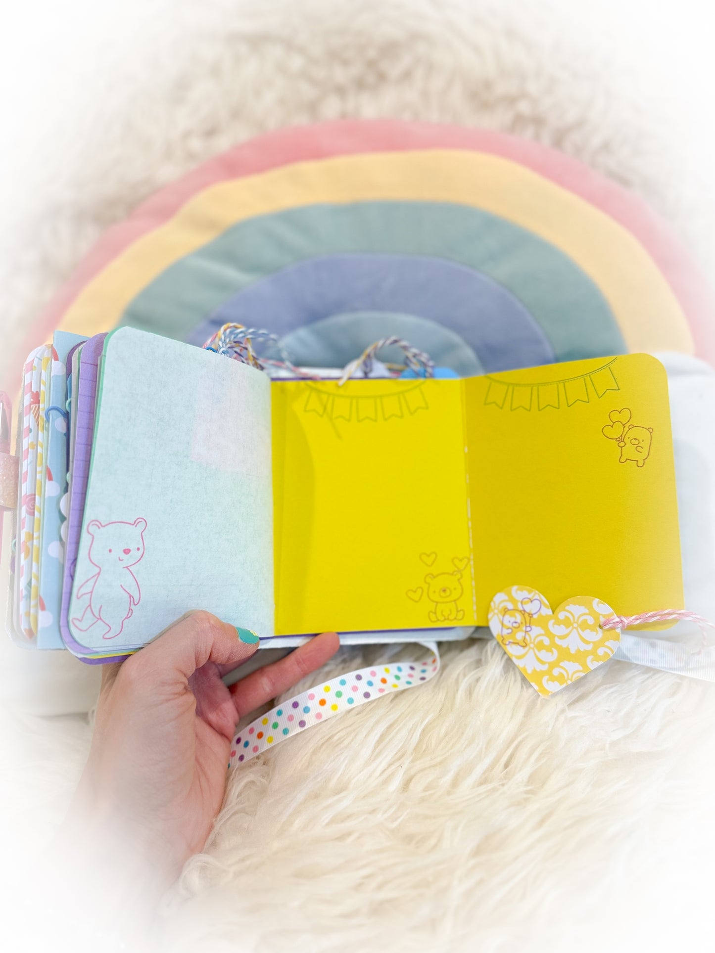 BeanTown Buddies® Cotton Candi Junk Journal Elephant/Bear