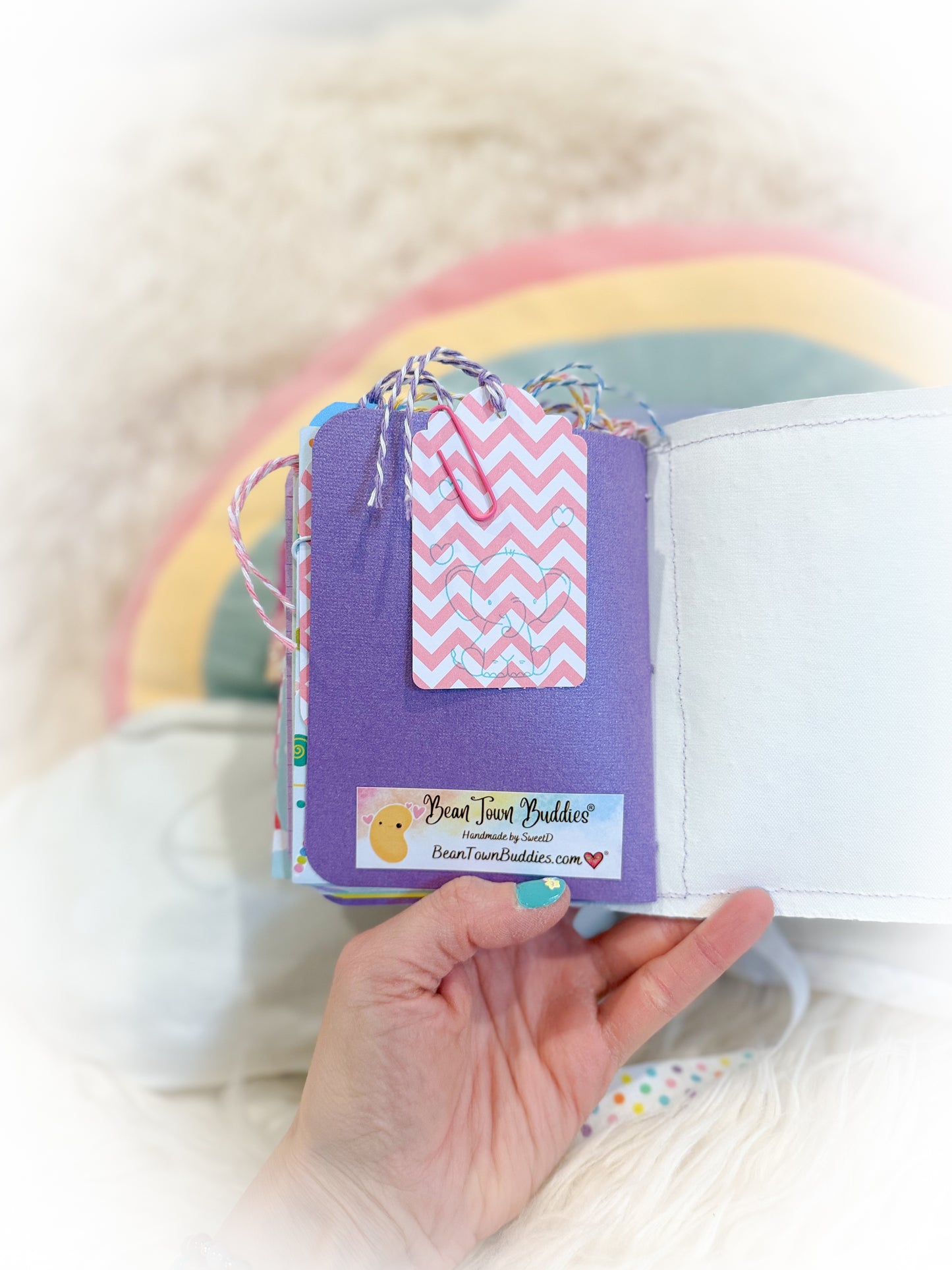 BeanTown Buddies® Cotton Candi Junk Journal Elephant/Bear