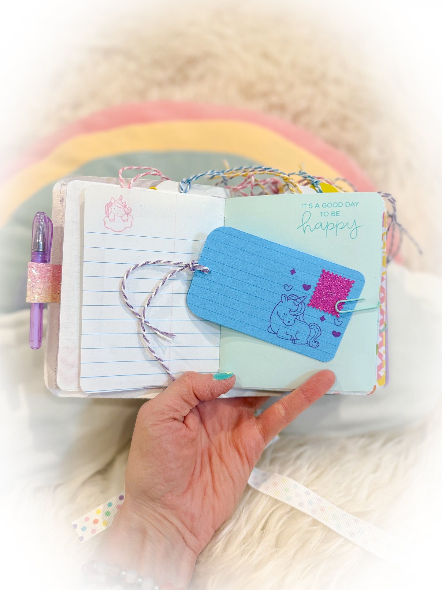 BeanTown Buddies® Cotton Candi Junk Journal Unicorn