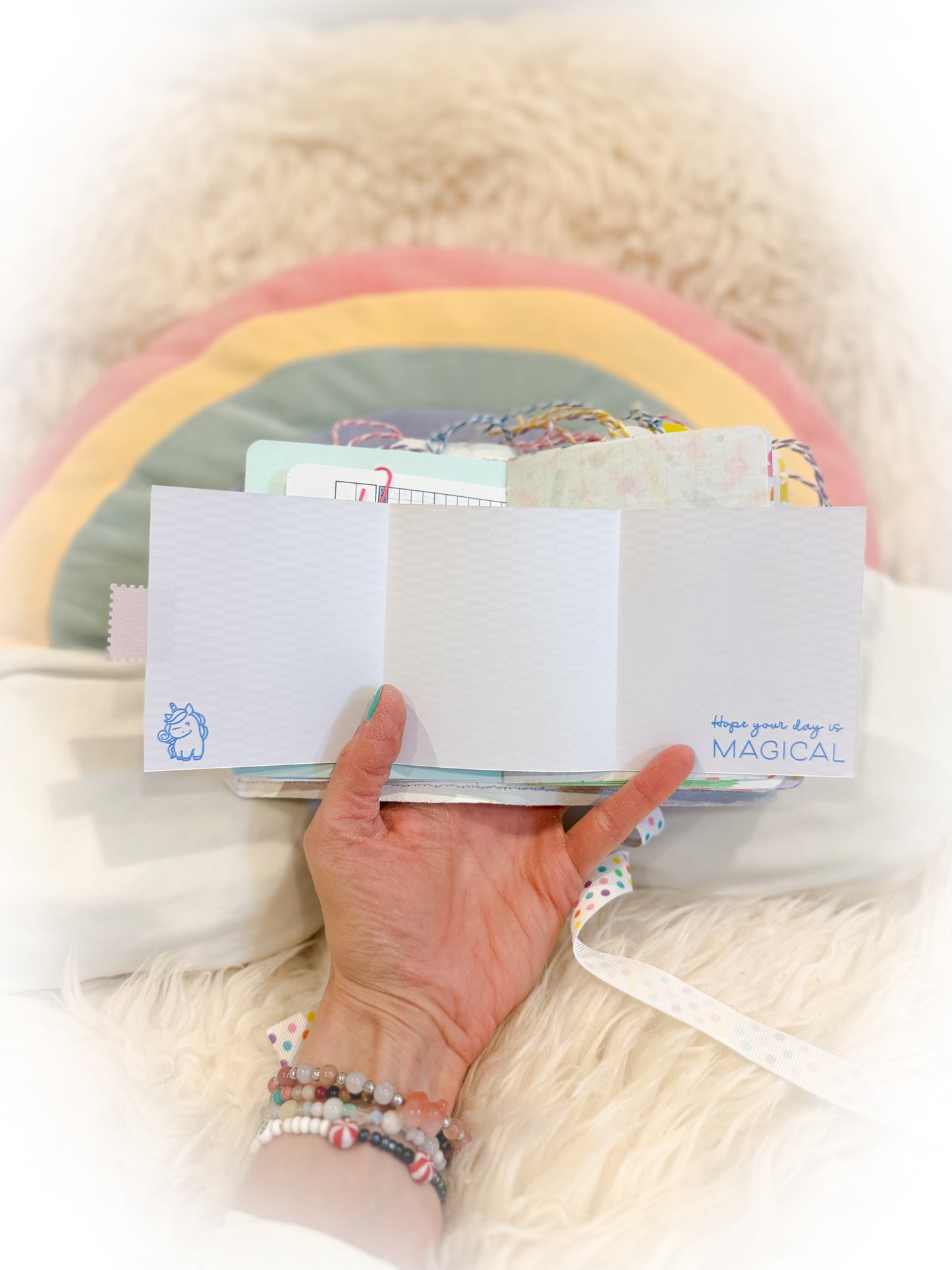 BeanTown Buddies® Cotton Candi Junk Journal Unicorn