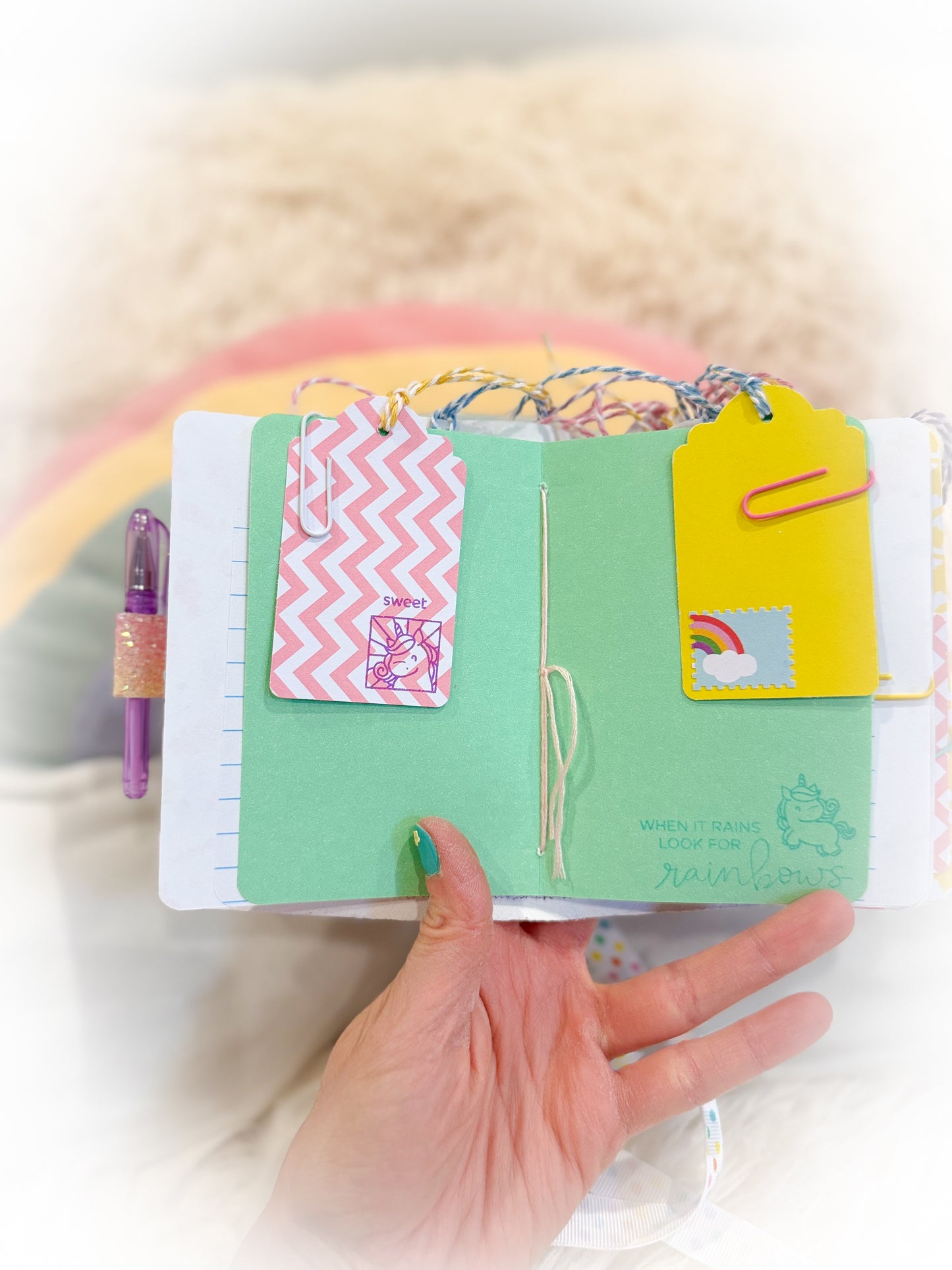 BeanTown Buddies® Cotton Candi Junk Journal Unicorn