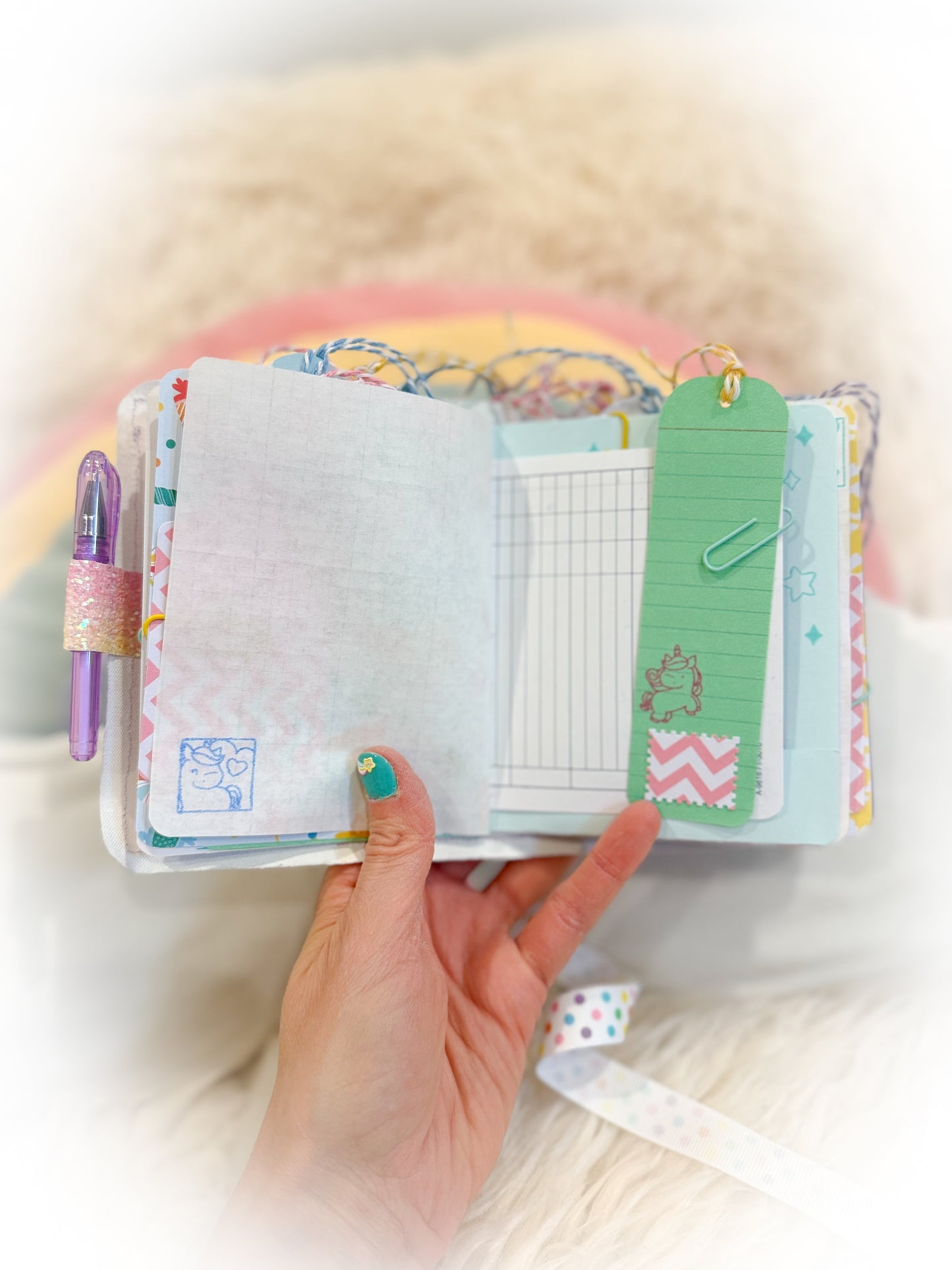 BeanTown Buddies® Cotton Candi Junk Journal Unicorn