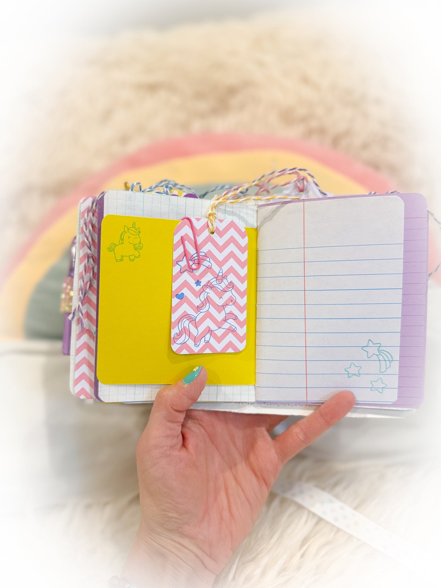 BeanTown Buddies® Cotton Candi Junk Journal Unicorn