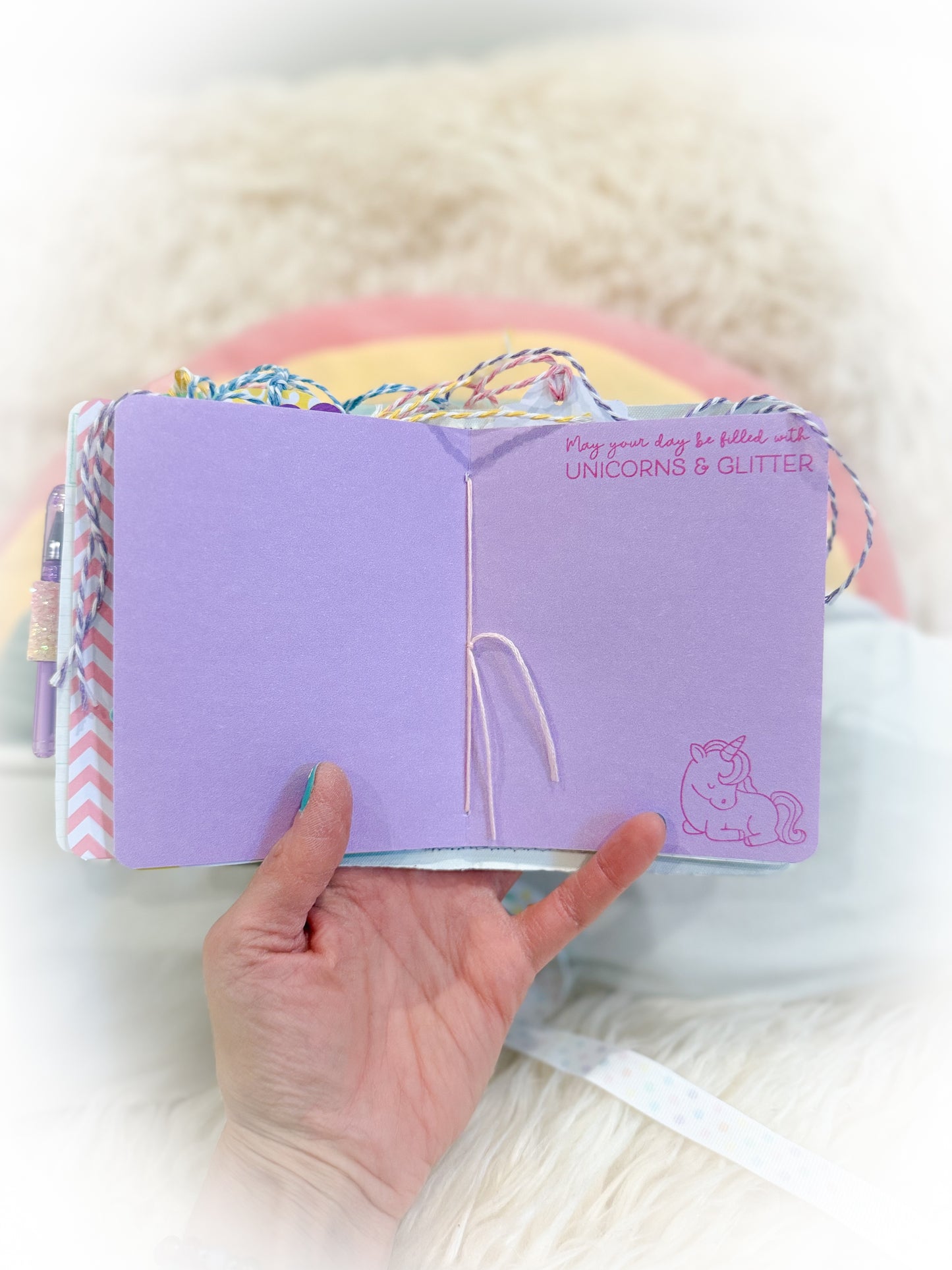 BeanTown Buddies® Cotton Candi Junk Journal Unicorn