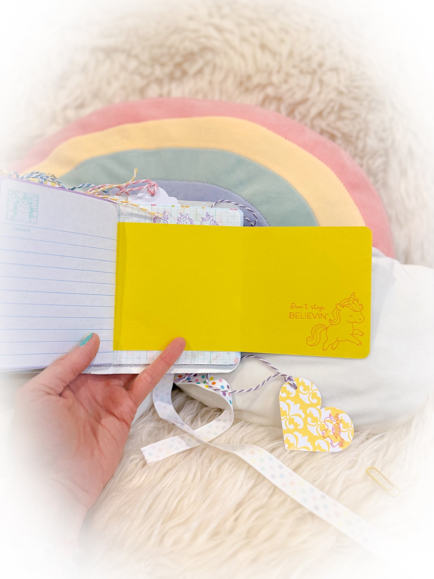 BeanTown Buddies® Cotton Candi Junk Journal Unicorn