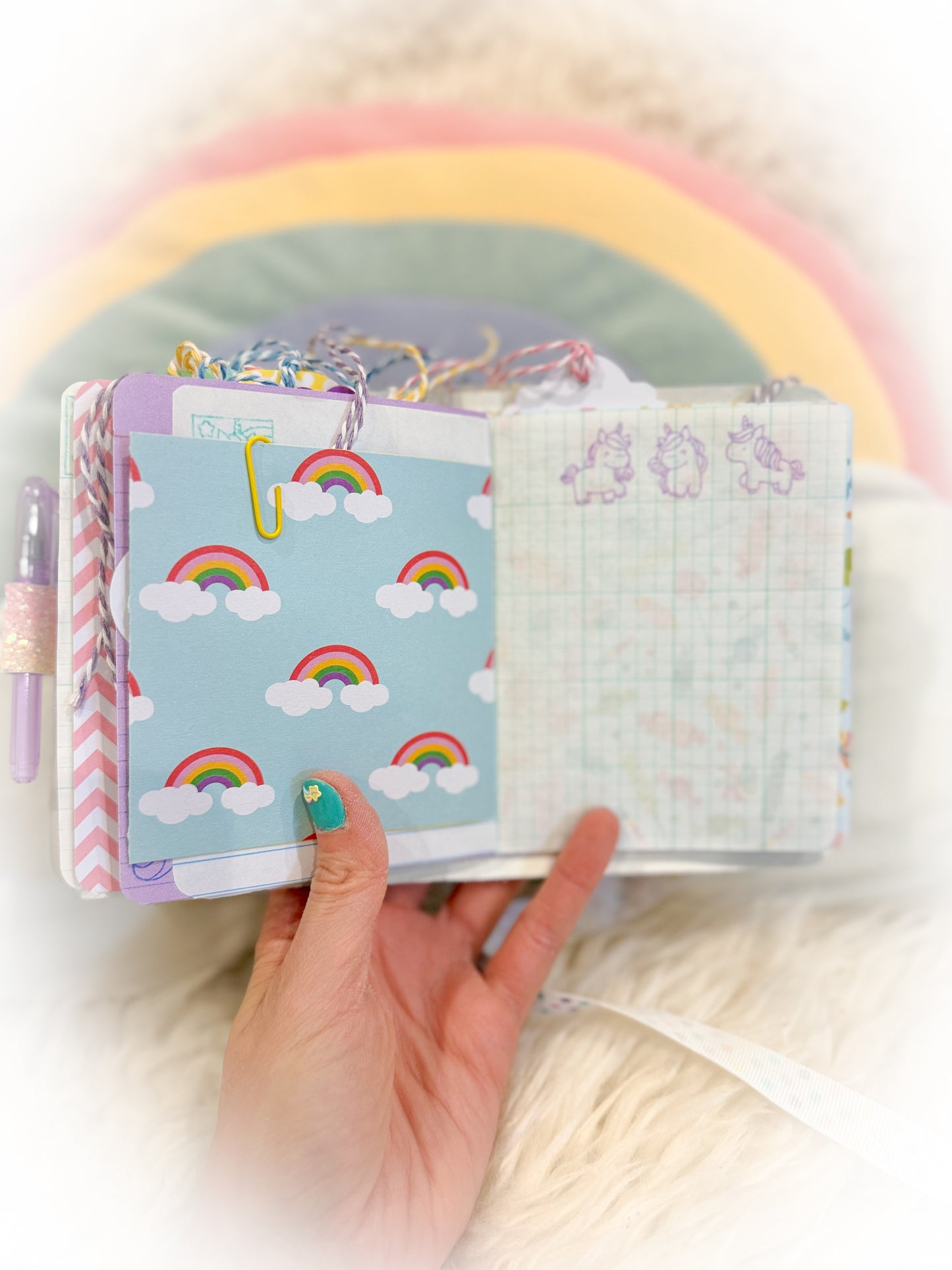 BeanTown Buddies® Cotton Candi Junk Journal Unicorn
