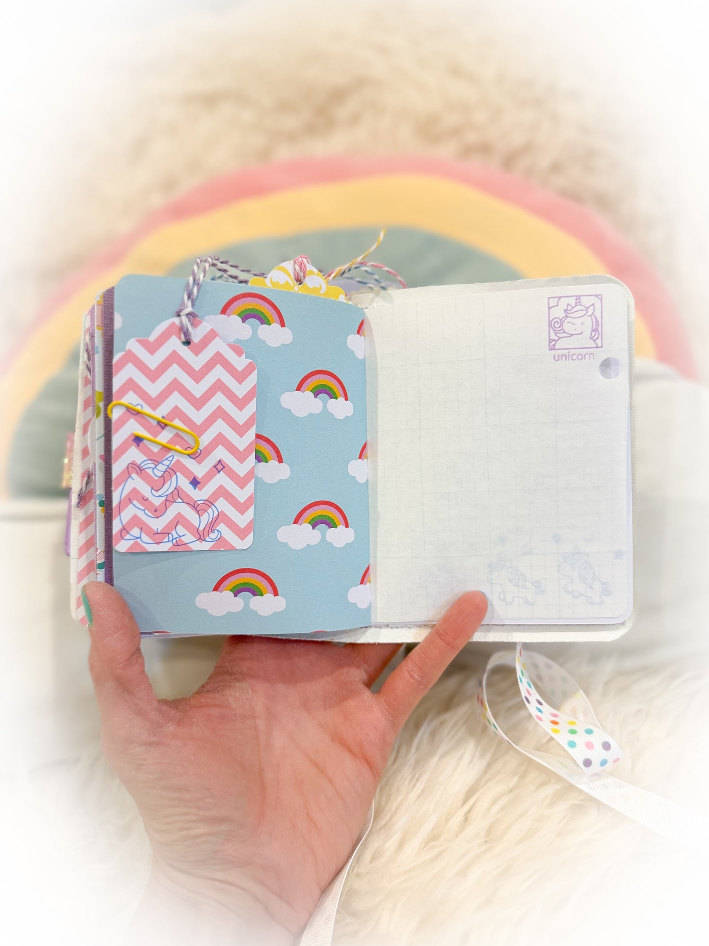 BeanTown Buddies® Cotton Candi Junk Journal Unicorn
