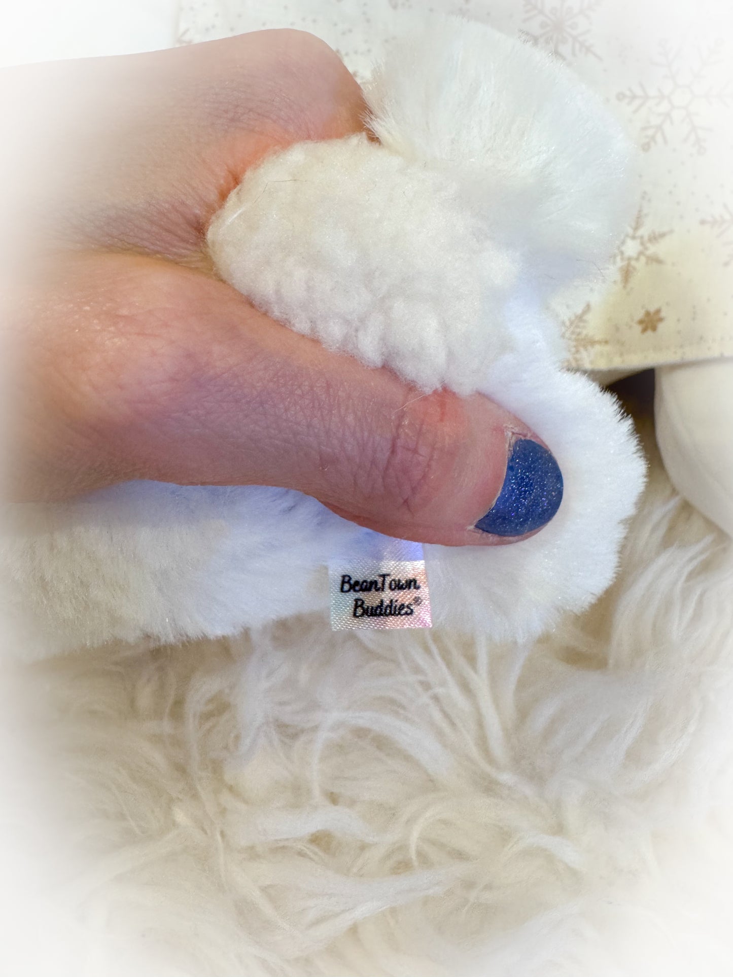 BeanTown Buddies® Micro Snow Bunni Plush