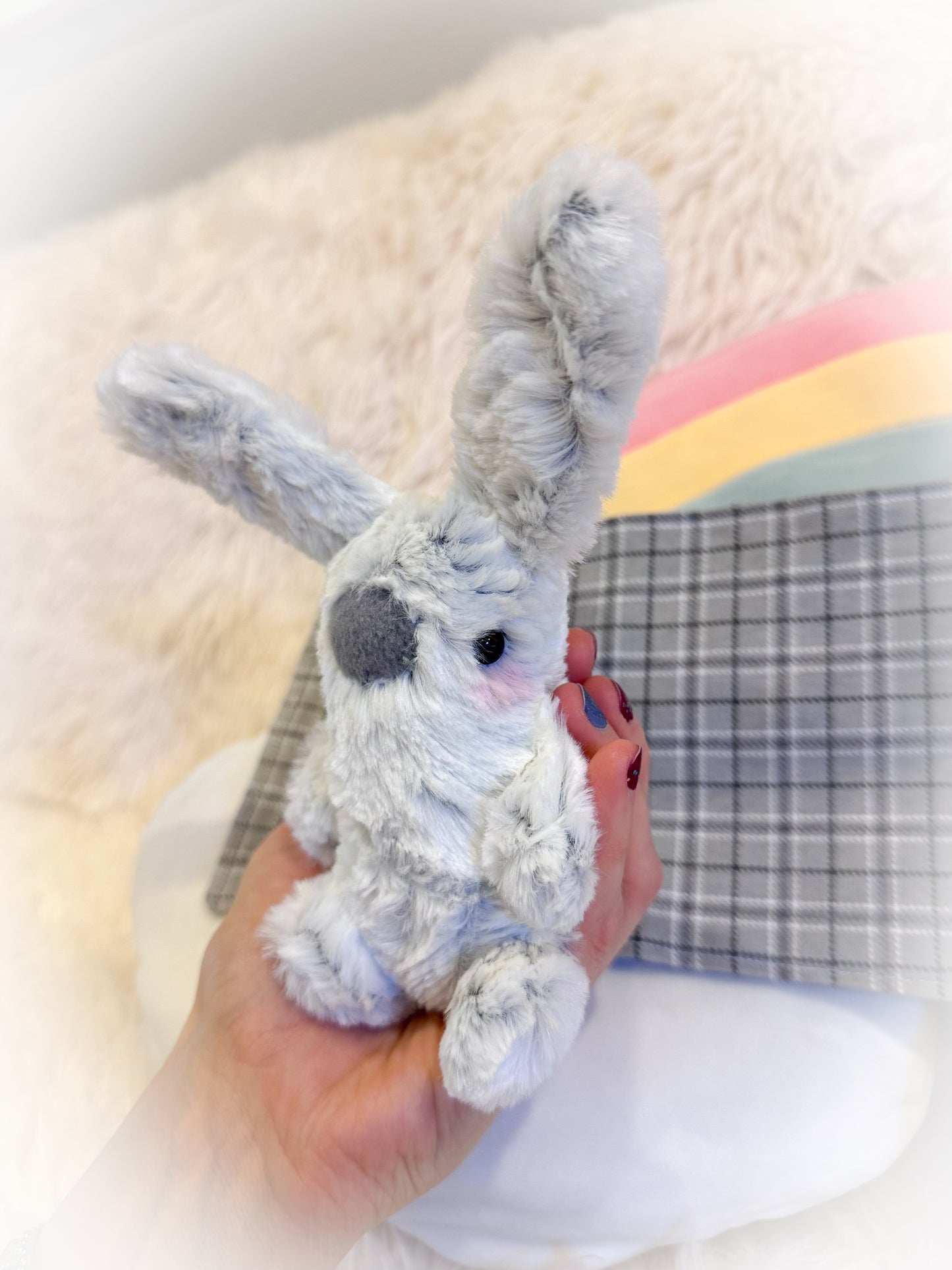 BeanTown Buddies® Micro Snow Bunni Plush