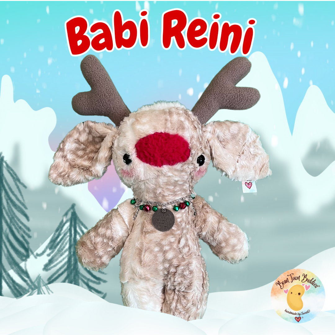 BeanTown Buddies® Jumbo Babi Reini Reindeer Plush