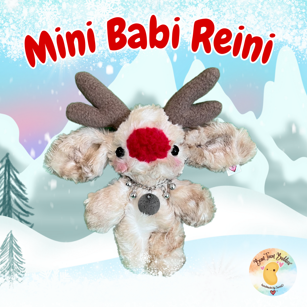 BeanTown Buddies® Mini Babi Reini Reindeer Plush