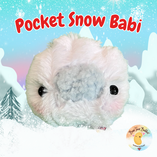 BeanTown Buddies® Pocket Snow Babi Fidget Plush