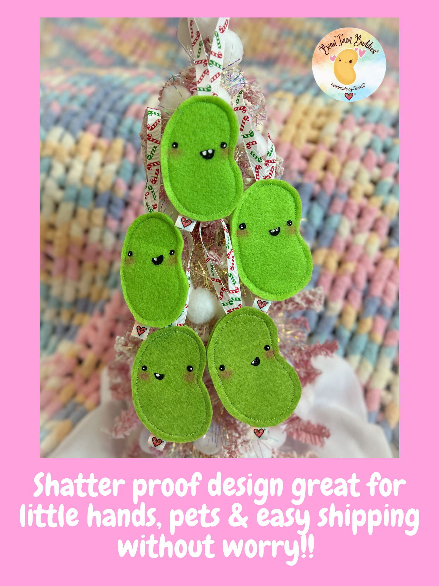 BeanTown Buddies® Lime Green Jelly Bean Ornament