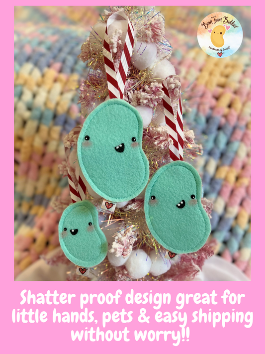 BeanTown Buddies® Pale Teal Jelly Bean Ornament